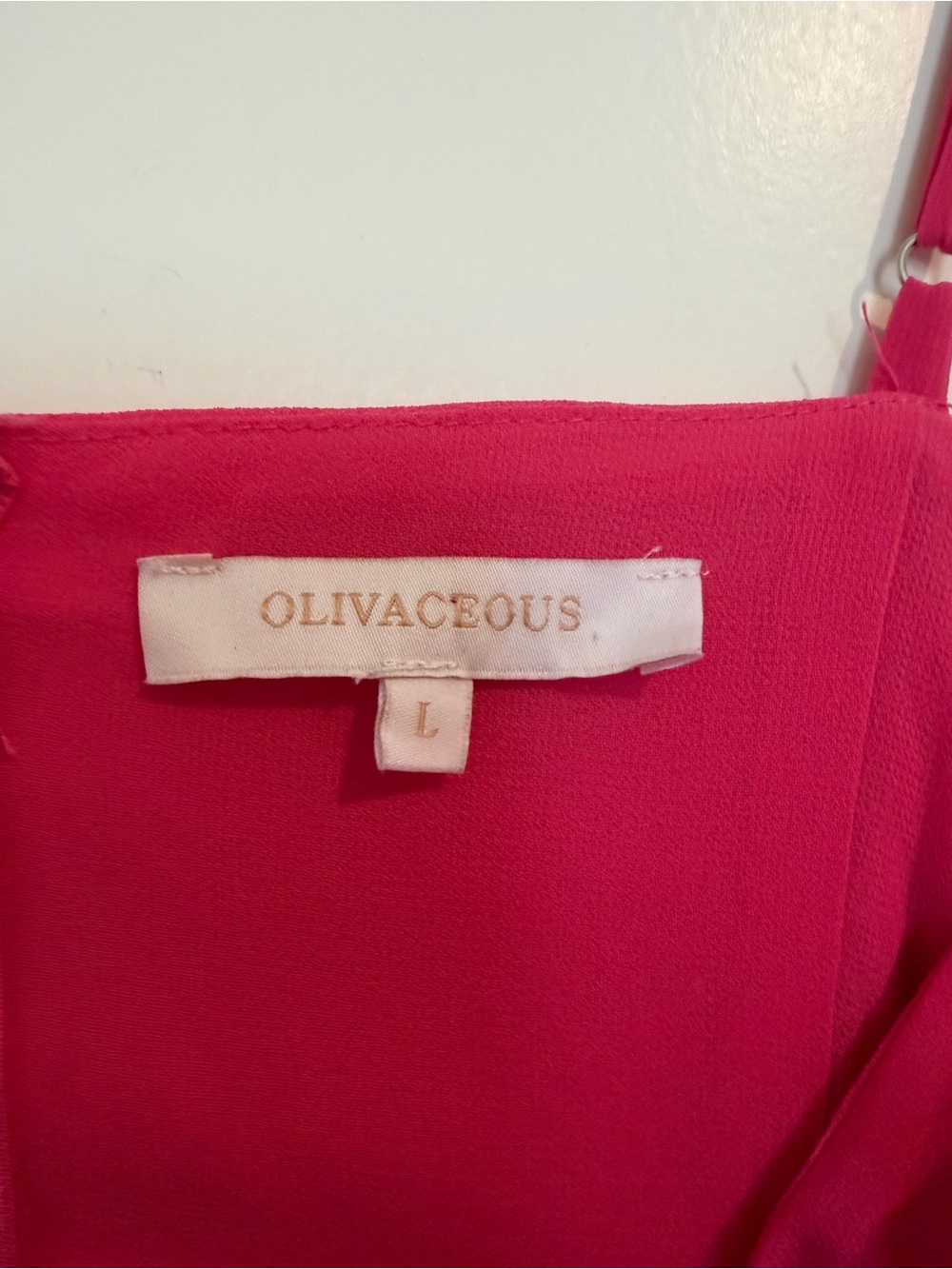 Olivaceous Bright Pink Tiered Ruffle Mini Dress - Picture 3 of 6